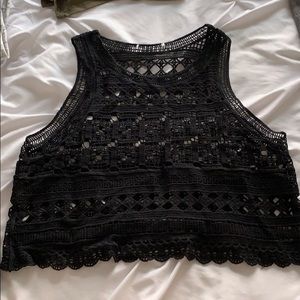 Crocheted Crop Top Large